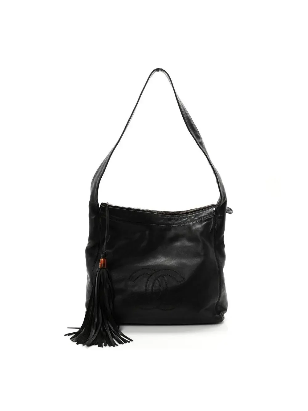 Chanel Lambskin Cc Tassel Shoulder Bag #324898C15B